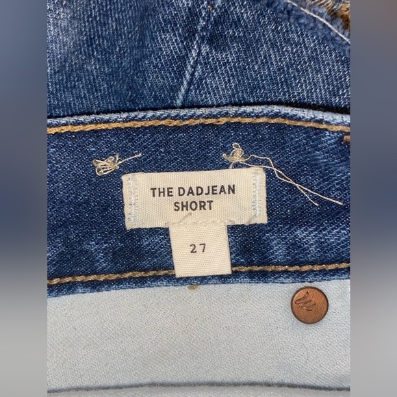 Madewell Dad Jean Denim Button Front Shorts - Size 27 - Picture 6 of 9